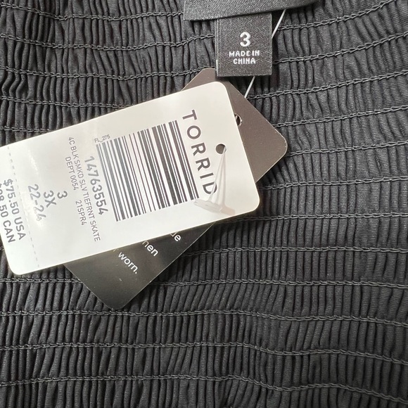 Torrid black fit and flare sundress size 3X - Picture 9 of 12